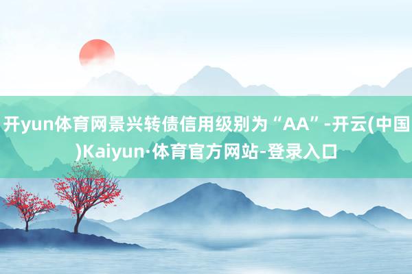 开yun体育网景兴转债信用级别为“AA”-开云(中国)Kaiyun·体育官方网站-登录入口