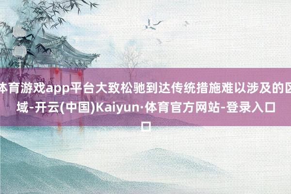 体育游戏app平台大致松驰到达传统措施难以涉及的区域-开云(中国)Kaiyun·体育官方网站-登录入口